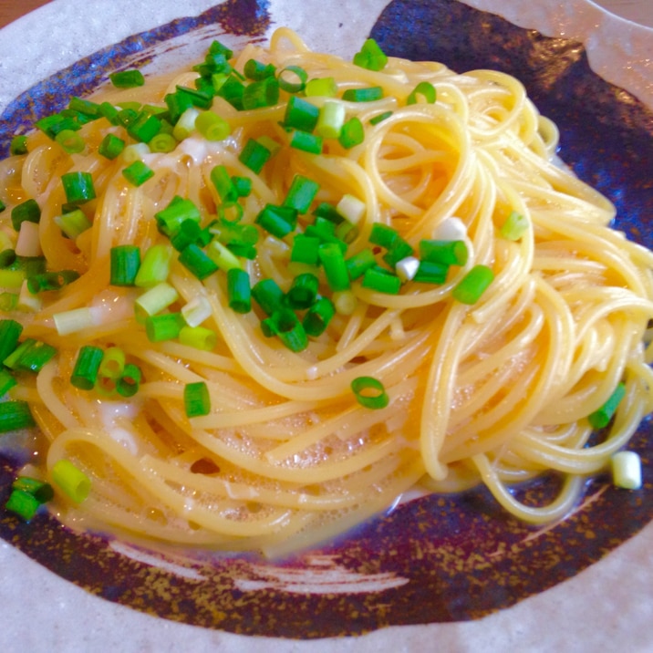 節約ランチ♪和風たまごパスタ♪